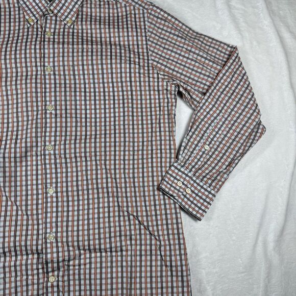 Peter Millar Men's Long Sleeve Button Shirt Size M Medium Check Cotton Soft - Picture 3 of 9